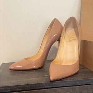 Christian Louboutin Tan Stiletto Heels